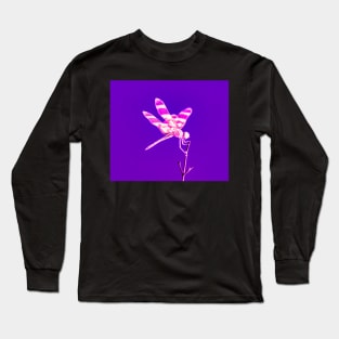 Purple Dragonfly Long Sleeve T-Shirt